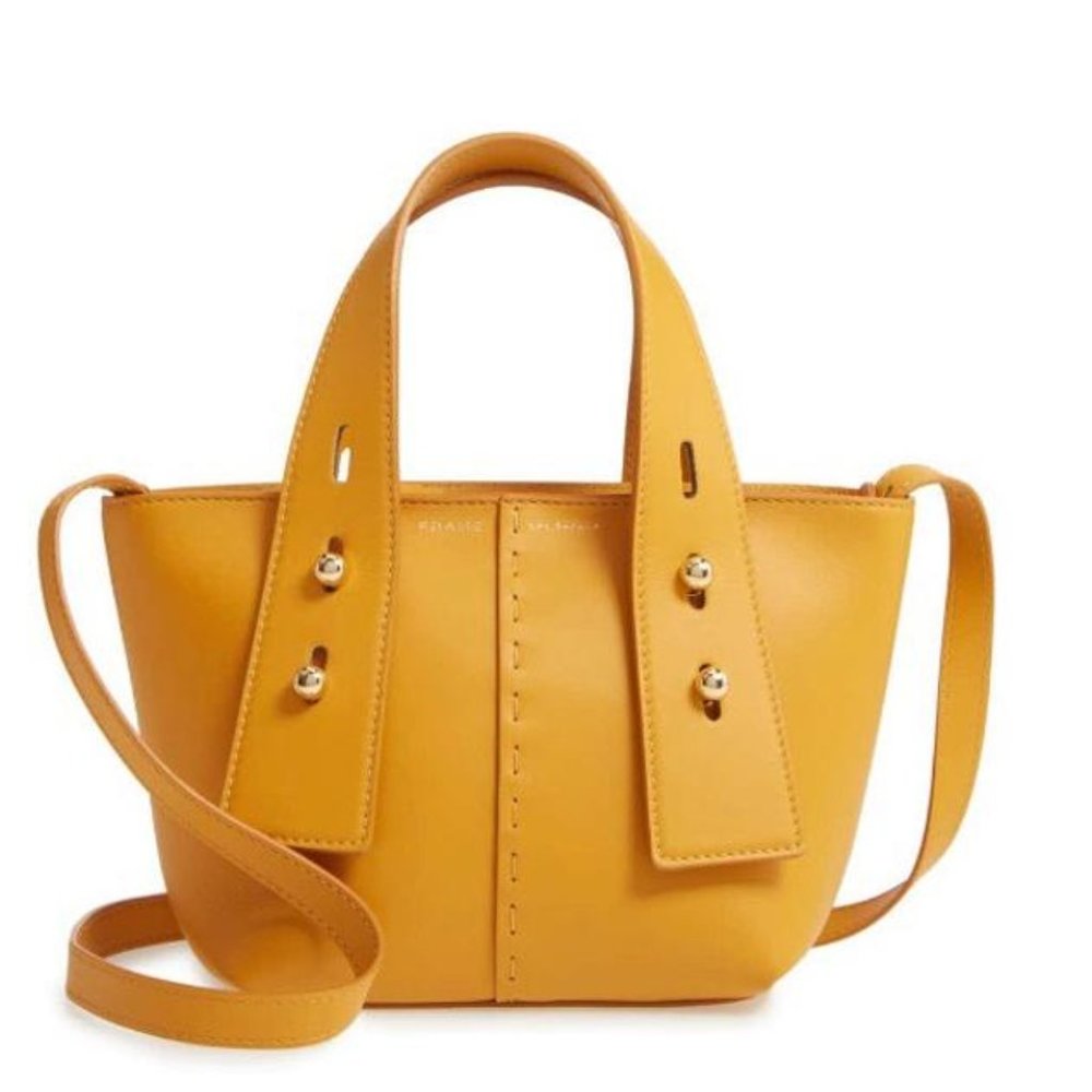 Frame Les Second Mini Crossbody Bag, Sunflower, Italian Leather, small